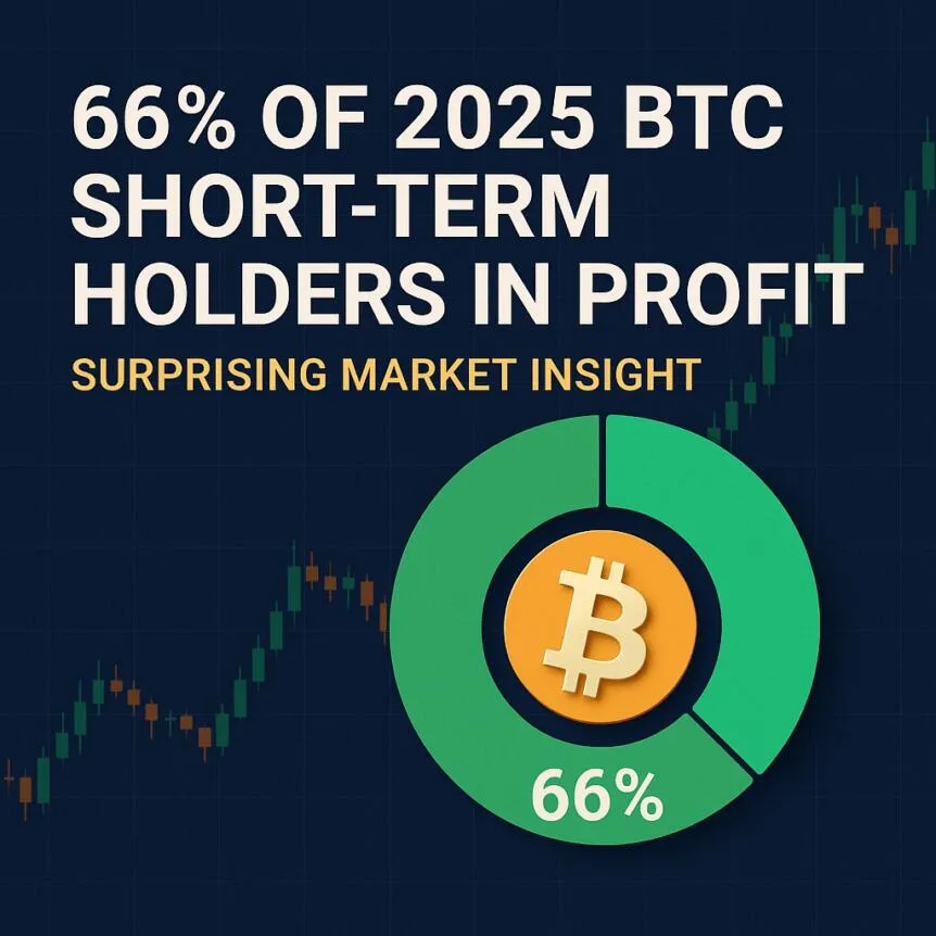 ۶۶٪ دارندگان کوتاه‌مدت BTC در ۲۰۲۵ در سود باقی ماندند