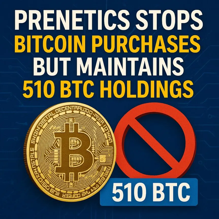 Prenetics خرید بیت‌کوین را متوقف کرد اما ۵۱۰ BTC را حفظ نمود
